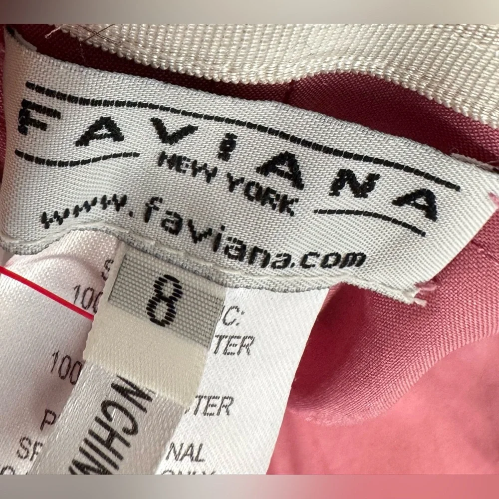Faviana New‎ York Ruffled Chiffon Dress